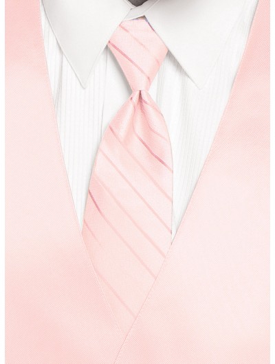'Larr Brio' Simply Solid Tie - Blush