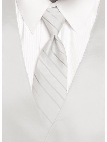 'Larr Brio' Simply Solid Tie - White
