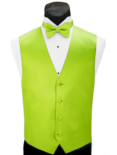 'Larr Brio' Simply Solid Full Back Vest - Neon Lime